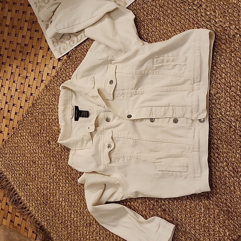 Karen Kane White Denim Jacket